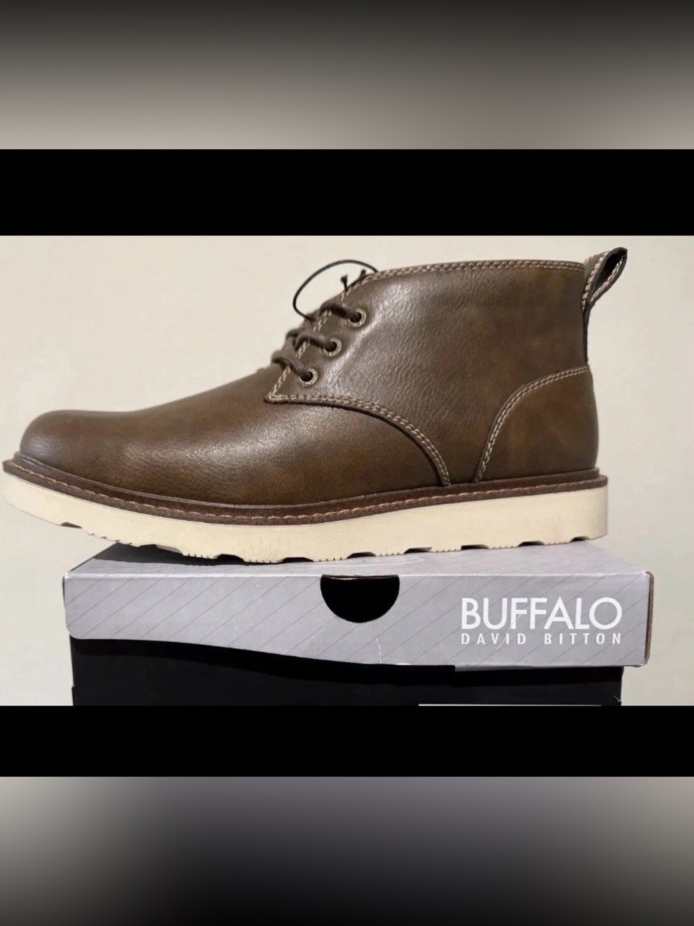 Buffalo David Bitton Metcalf Mens Size 12 Brown Chukka Boot Memory Foam NIB